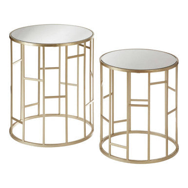Avantis Set Of 2 Asymmetrical Frame Tables