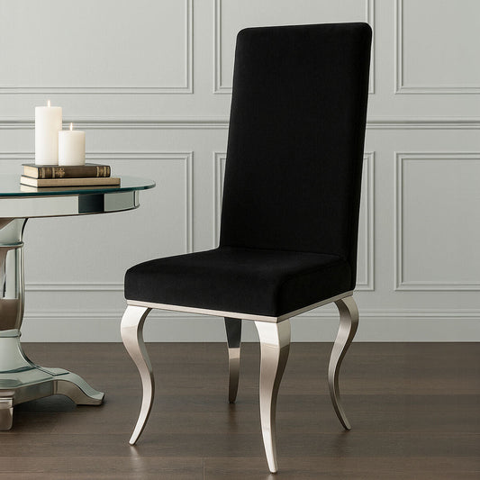 Eliza Dining Chair With Silver Frame