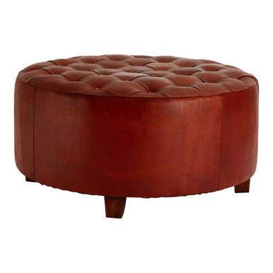 Inca Round Buttoned Stool