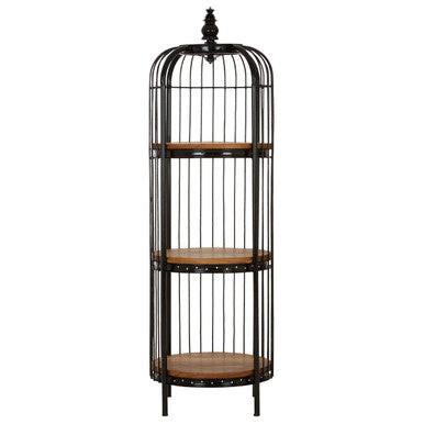 Medium 3 Tier Black Birdcage Shelf Unit | Mantis