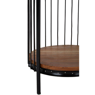 Medium 3 Tier Black Birdcage Shelf Unit | Mantis