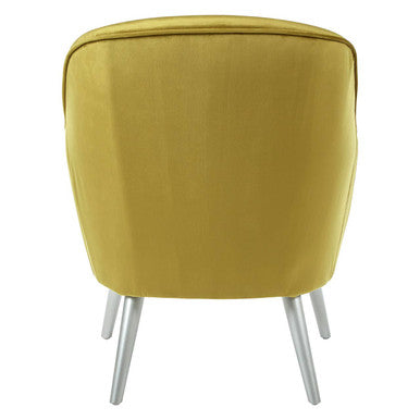 Louxor Mustard Velvet Armchair