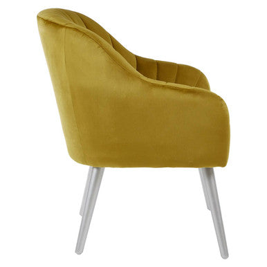 Louxor Mustard Fabric Armchair