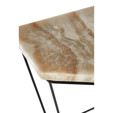 Relic Side Table With Patterned Top