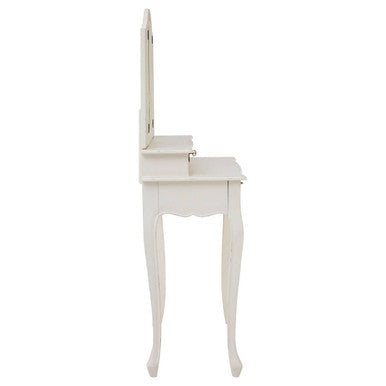 White Dressing Table with Adjustable Mirror | Loire