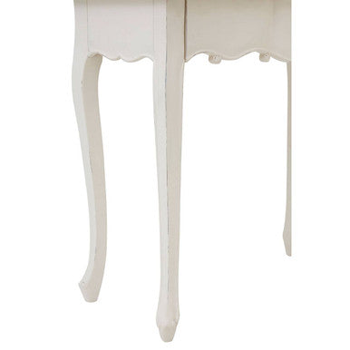 White Dressing Table with Adjustable Mirror | Loire