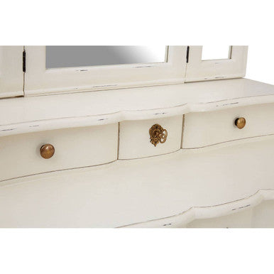 White Dressing Table with Adjustable Mirror | Loire
