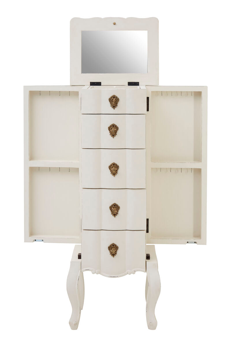 Loire 5 Drawer Small Chest White