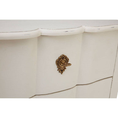 Loire 5 Drawer White Chest