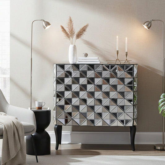 Soho Silver Finish Cabinet