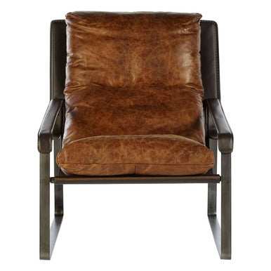 Light Brown Leather Lounge Chair | Hoxton