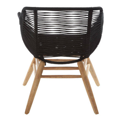 Sisal Black Rope Armchair