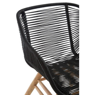 Sisal Black Rope Armchair