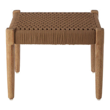 Opus Natural Rope Footstool with Woven Rope Seat