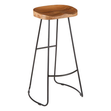 Acacia Wood Seat Bar Stool | Nandri