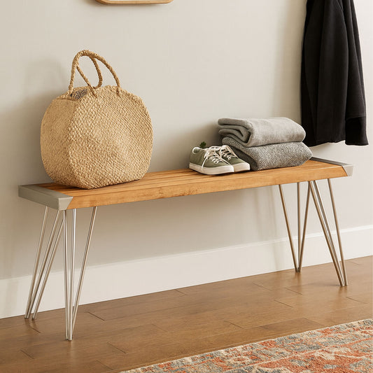 Nandri Teak Wood Bench