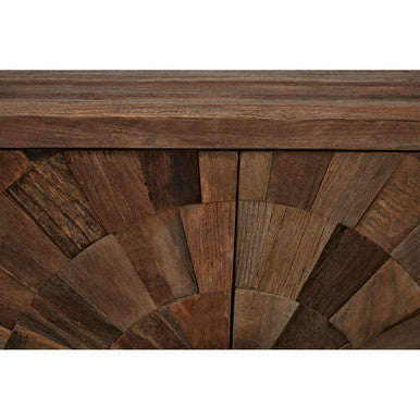 Midas Small Recycled Elm Wood 2 Door Cabinet