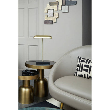 Brown Leather Effect Sofa | Lagero