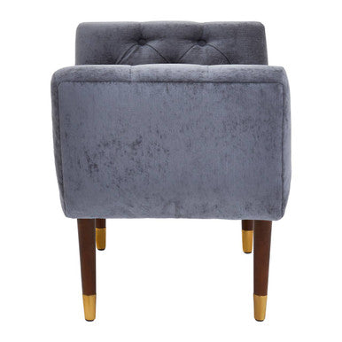 Shay Grey Chenille Stool