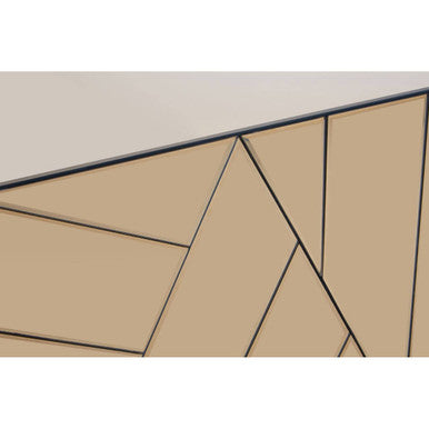 Brown Tinted Mirror Console Table, Roza