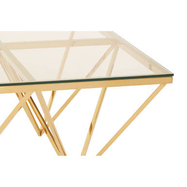 Allure Gold Prismatic Coffee Table