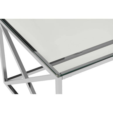 Allure Silver Cross Design Coffee Table