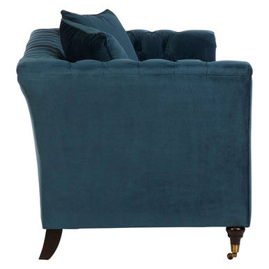 Sabrina Two Seat Midnight Velvet Sofa