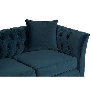 Sabrina Two Seat Midnight Velvet Sofa