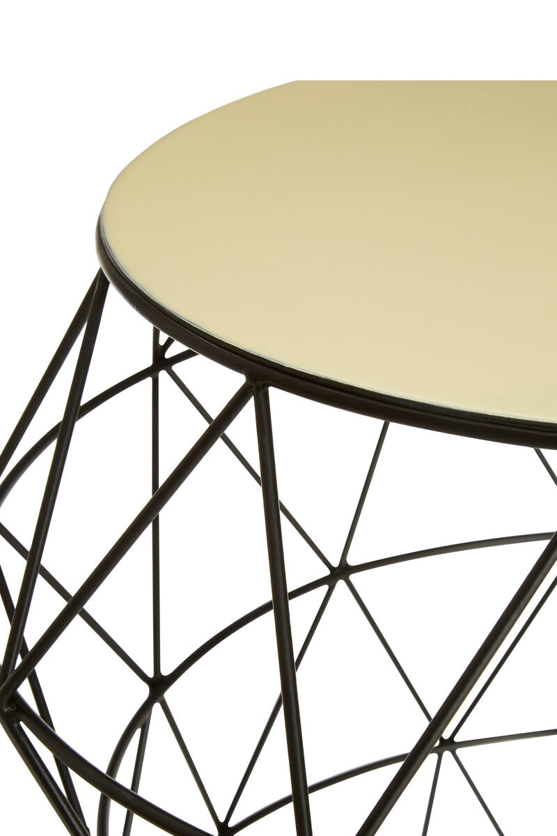 Corina Ivory Top Side Table