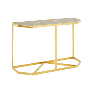 Horizon Black Tempered Glass Console Table