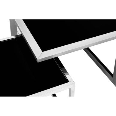 Horizon Silver Coffee Table And Stools Set