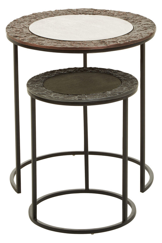 Akola Set Of 2 Round Nesting Tables