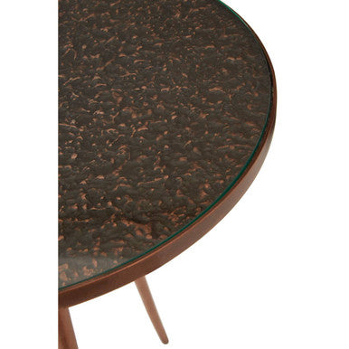 Akola Copper Finish Side Table