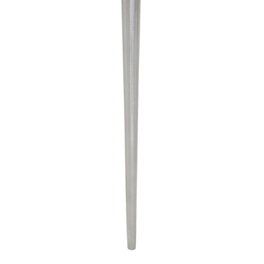 Almora Natural Acacia Wood Log Side Table with Silver Aluminium Legs
