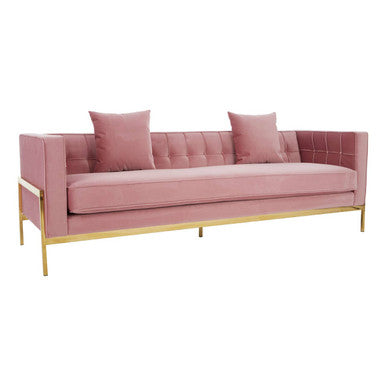 Rena 3 Seat Pink Sofa