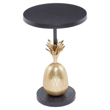 Gold Round Table with Pineapple Design Detailing | Boho