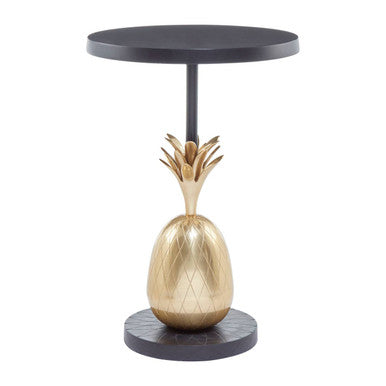 Gold Round Table with Pineapple Design Detailing | Boho