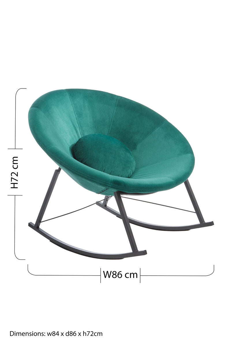 Arto Green Conic Rocking Chair