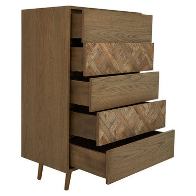 Wooden Chest of 5 Drawers | Salvar
