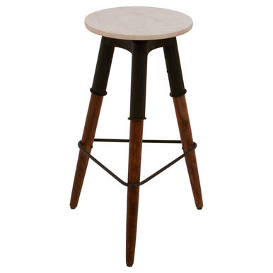 Vasco 3 Leg Bar Stool With Wood Top
