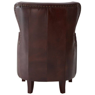 Victor Brown Leather Lounge Chair