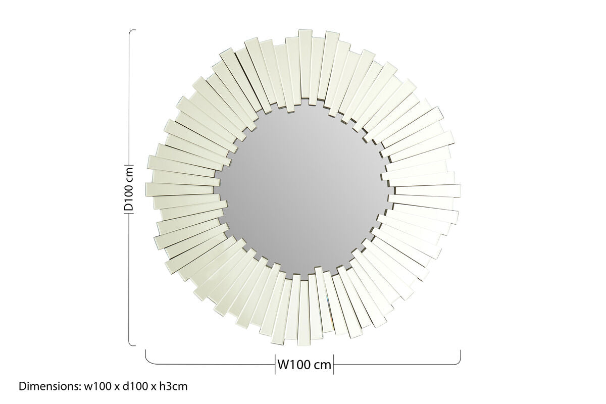 Puzzle Flared Wall Mirror