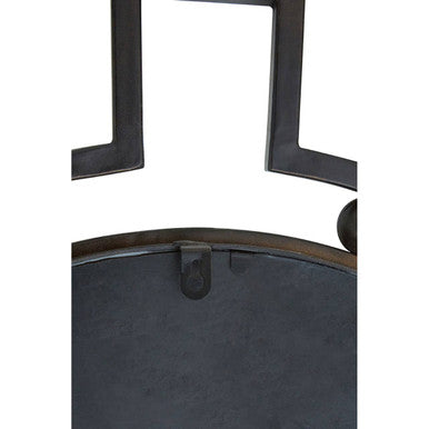 Bronze Metal Frame Round Wall Mirror | Jalal
