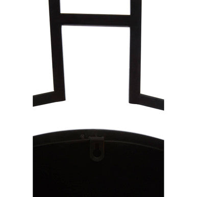 Black Metal Frame Round Wall Mirror | Jalal