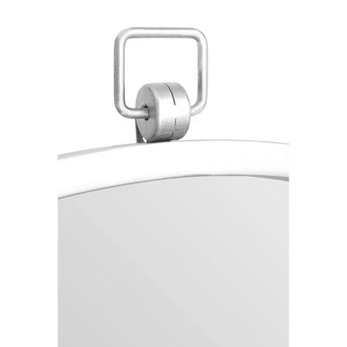 Jacen Silver Metal Frame Round Wall Mirror