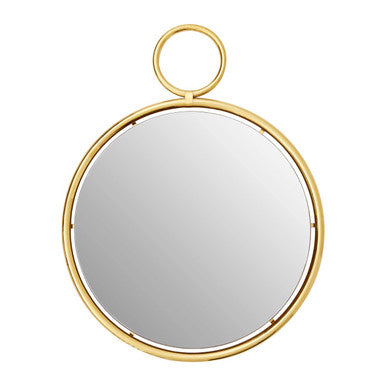 Meissa Gold Finish Pendant Wall Mirror