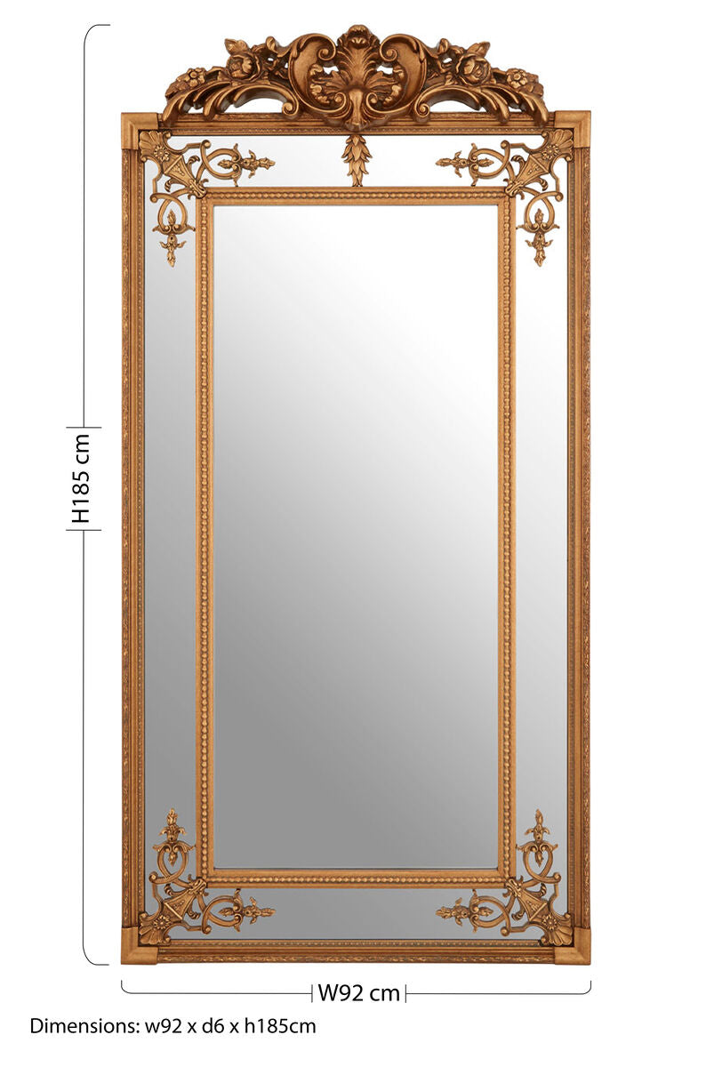 Deymonte Bevelled Wall Mirror with Gold Finish