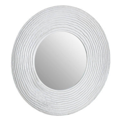 Round Wall Mirror with Silver Finish | Athena