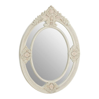 Eclipse White Finish Wall Mirror