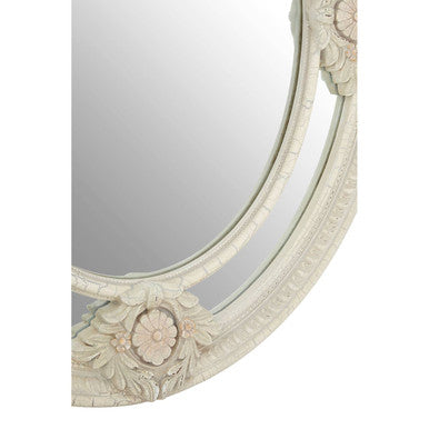 Eclipse White Finish Wall Mirror